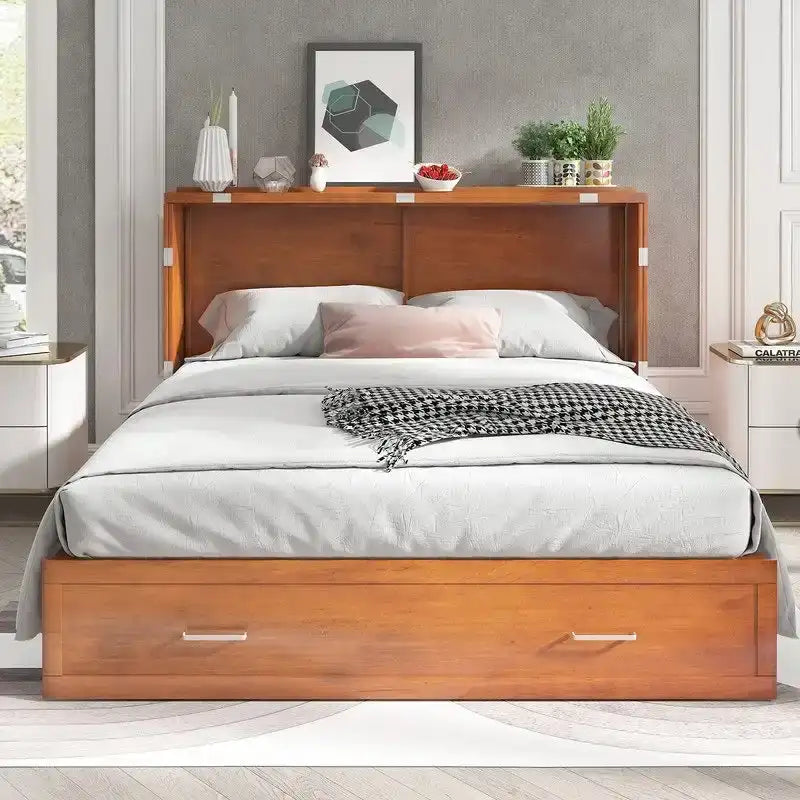 Lit escamotable Mixoy Murphy avec matelas et tiroir