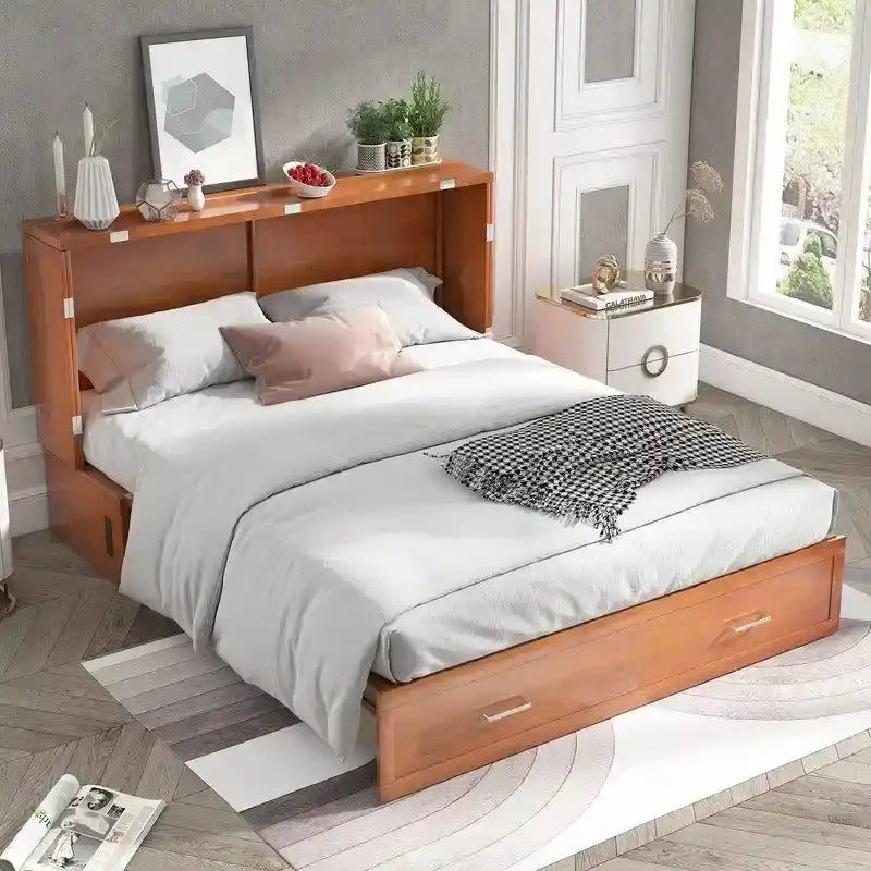 Lit escamotable Mixoy Murphy avec matelas et tiroir