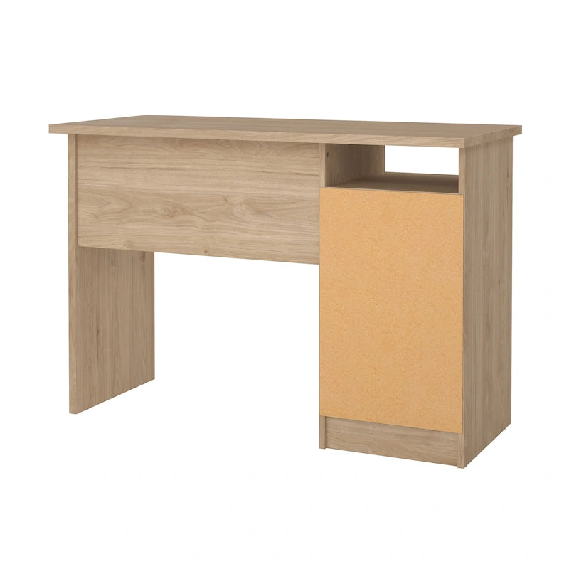 Bureau d'écriture Wes Home Office de Porch & Den avec 3 tiroirs et étagère ouverte