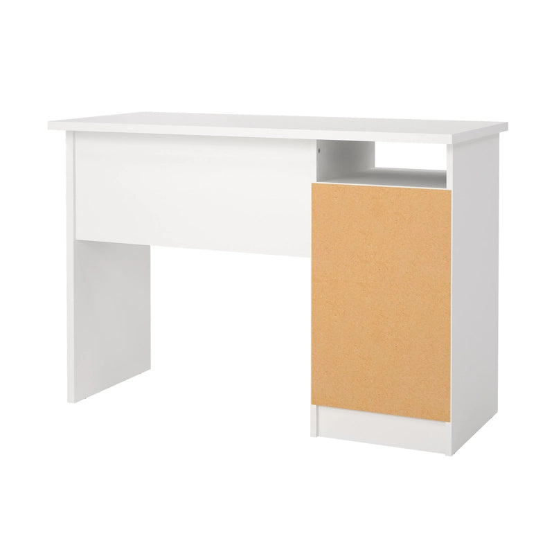 Bureau d'écriture Wes Home Office de Porch & Den avec 3 tiroirs et étagère ouverte
