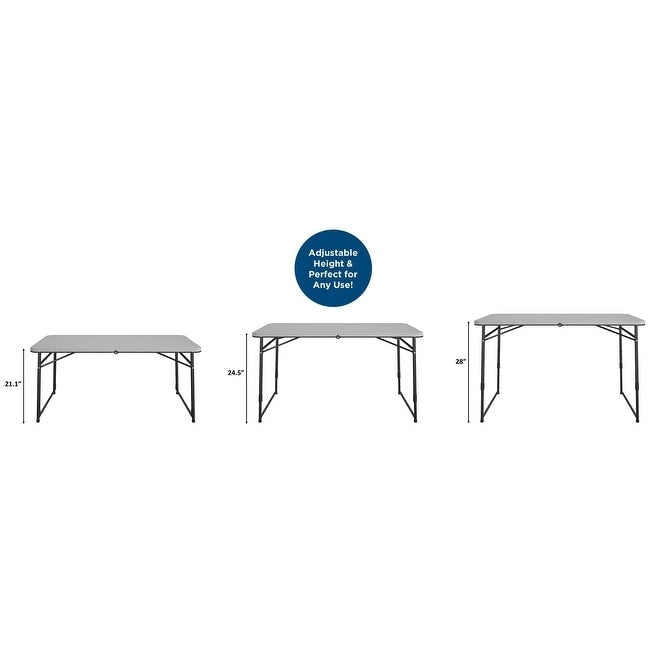 Table utilitaire pliante portative COSCO d'intérieur/extérieur de 4 pi.