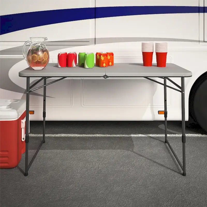 Table utilitaire pliante portative COSCO d'intérieur/extérieur de 4 pi.