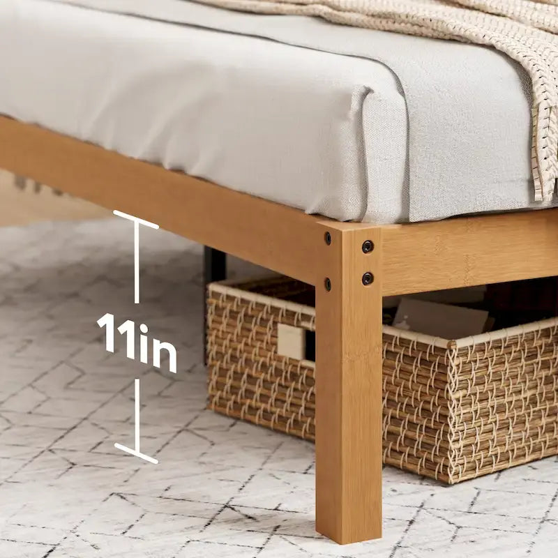 Lit plateforme en bambou Maddie Priage by ZINUS