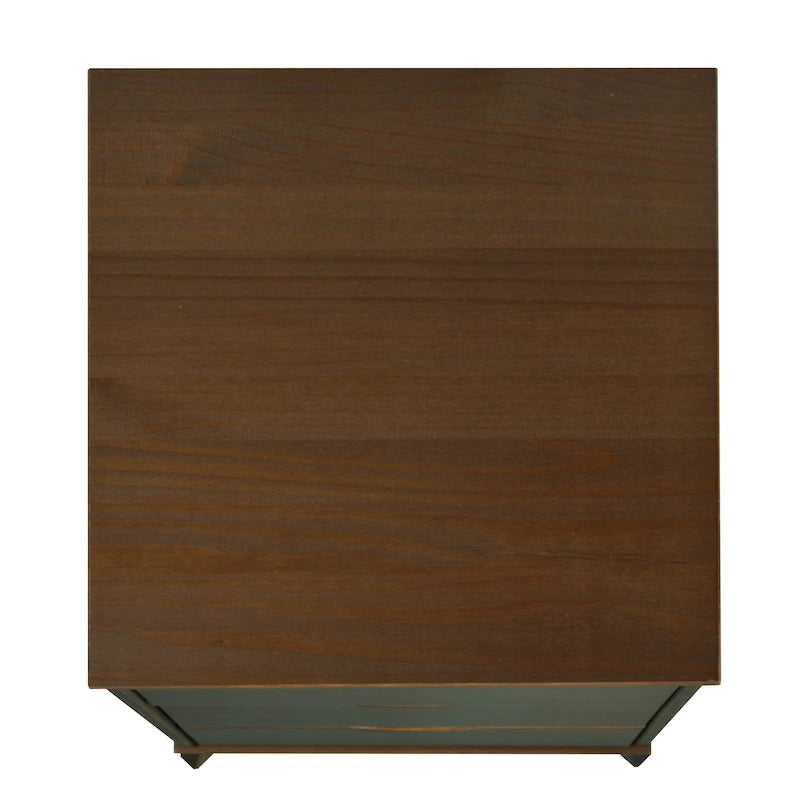 Table de chevet Purcell Wood à 3 tiroirs