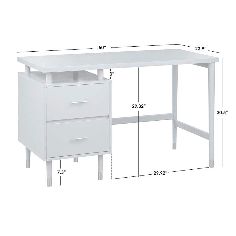 Bureau scandinave 2 tiroirs Margo Simple Living