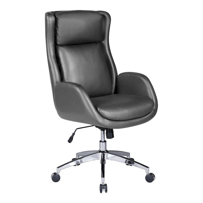 Fauteuil de bureau Blanchard en similicuir