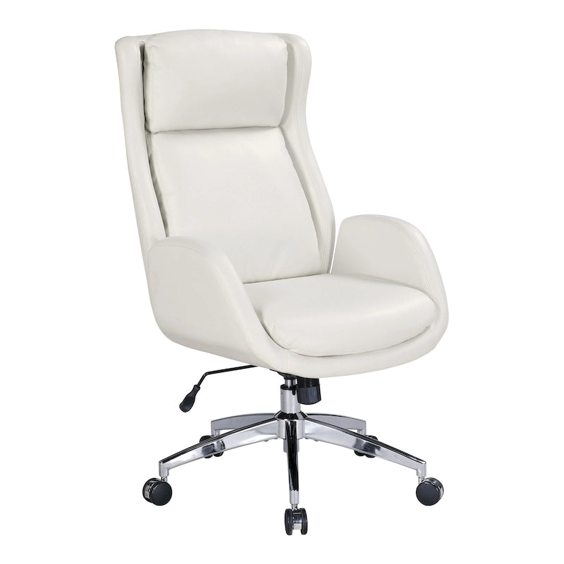Fauteuil de bureau Blanchard en similicuir
