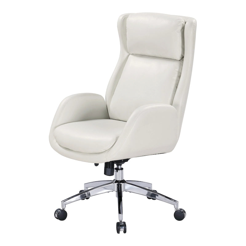 Fauteuil de bureau Blanchard en similicuir