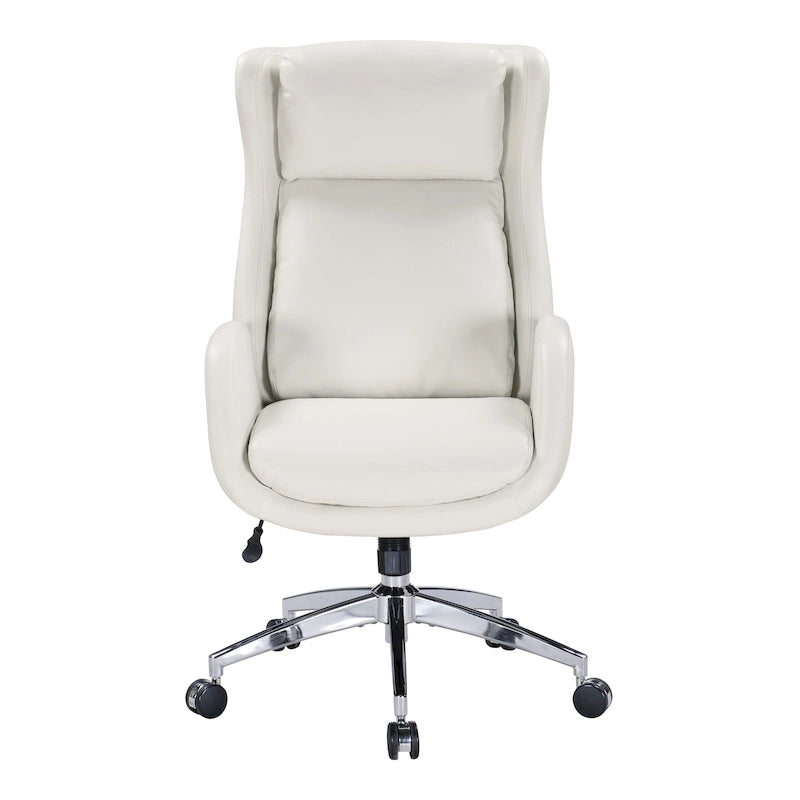 Fauteuil de bureau Blanchard en similicuir