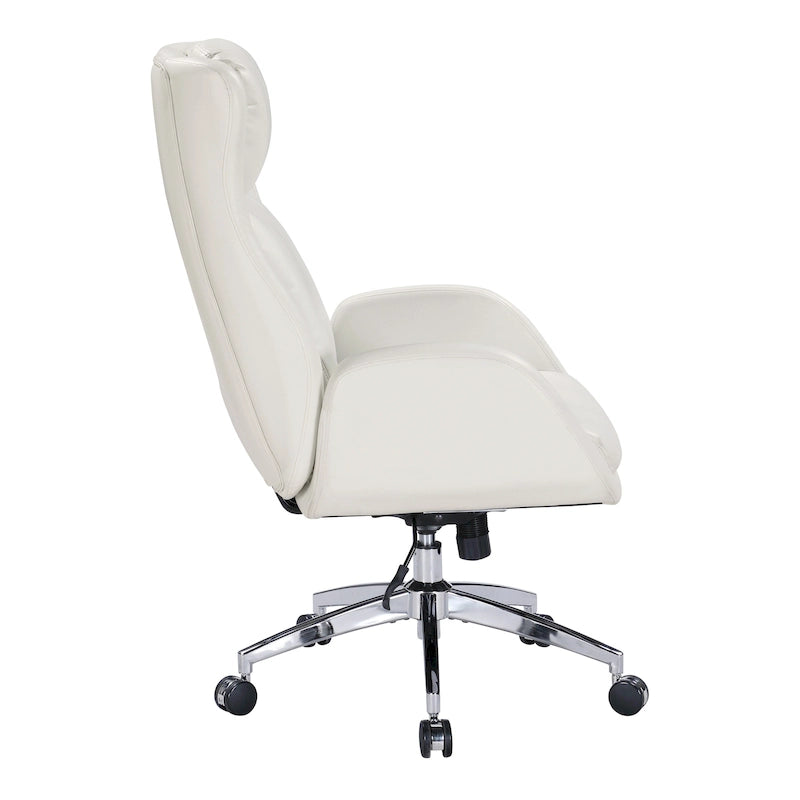 Fauteuil de bureau Blanchard en similicuir