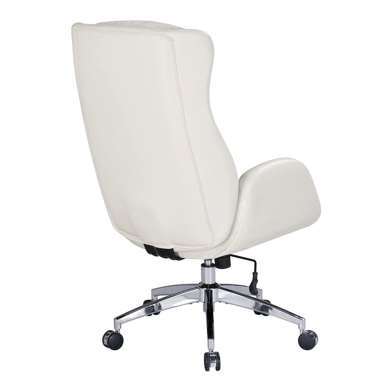Fauteuil de bureau Blanchard en similicuir