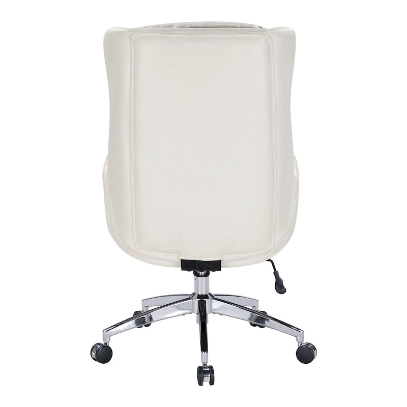 Fauteuil de bureau Blanchard en similicuir