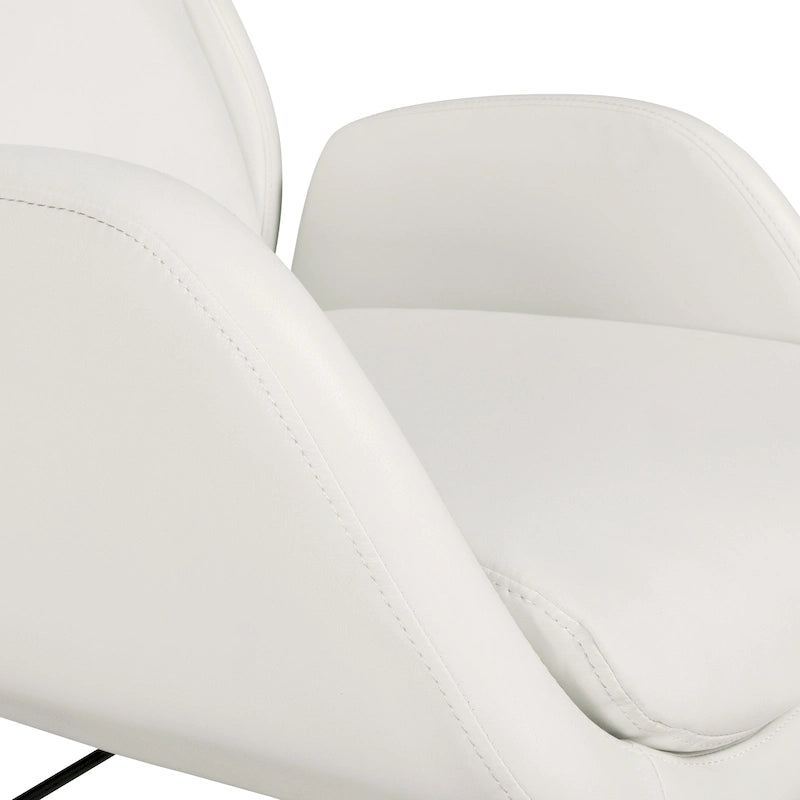 Fauteuil de bureau Blanchard en similicuir