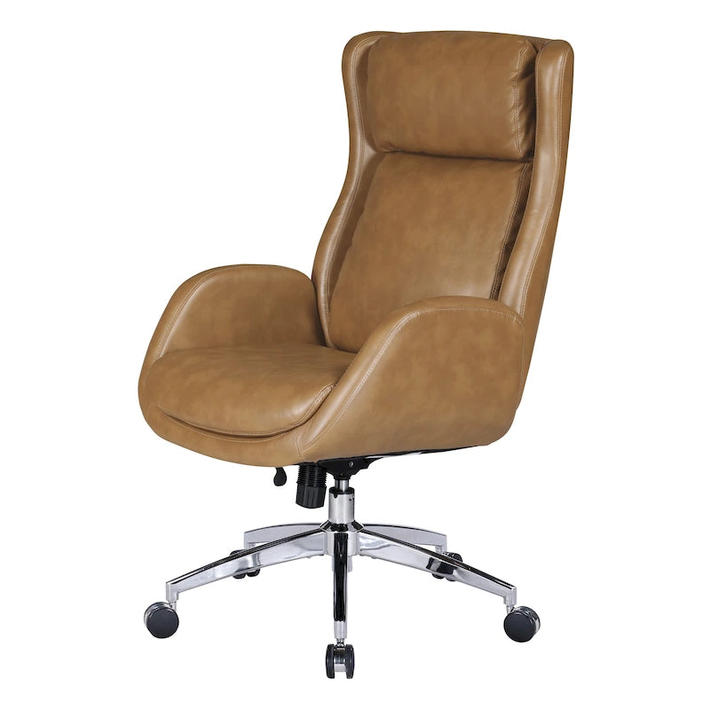 Fauteuil de bureau Blanchard en similicuir