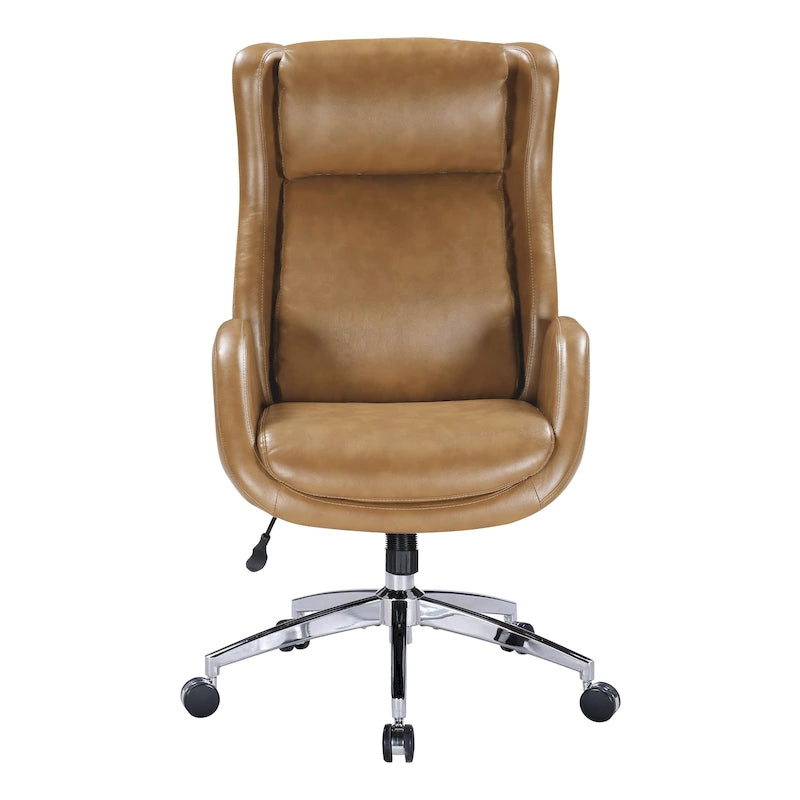 Fauteuil de bureau Blanchard en similicuir