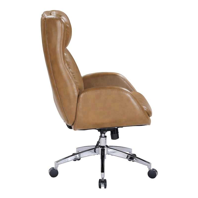 Fauteuil de bureau Blanchard en similicuir