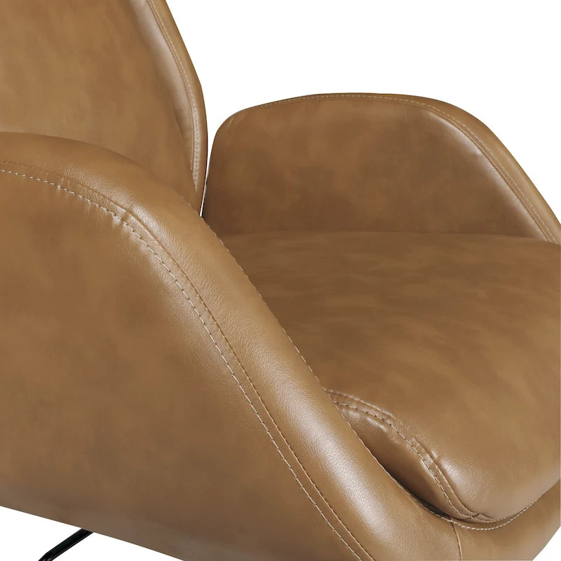 Fauteuil de bureau Blanchard en similicuir