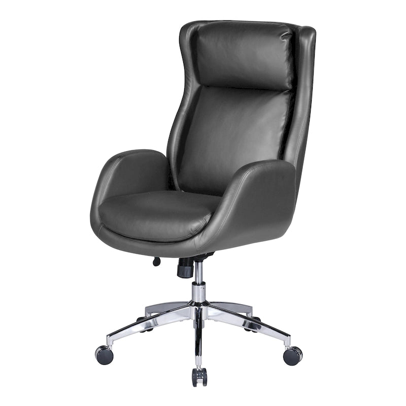 Fauteuil de bureau Blanchard en similicuir
