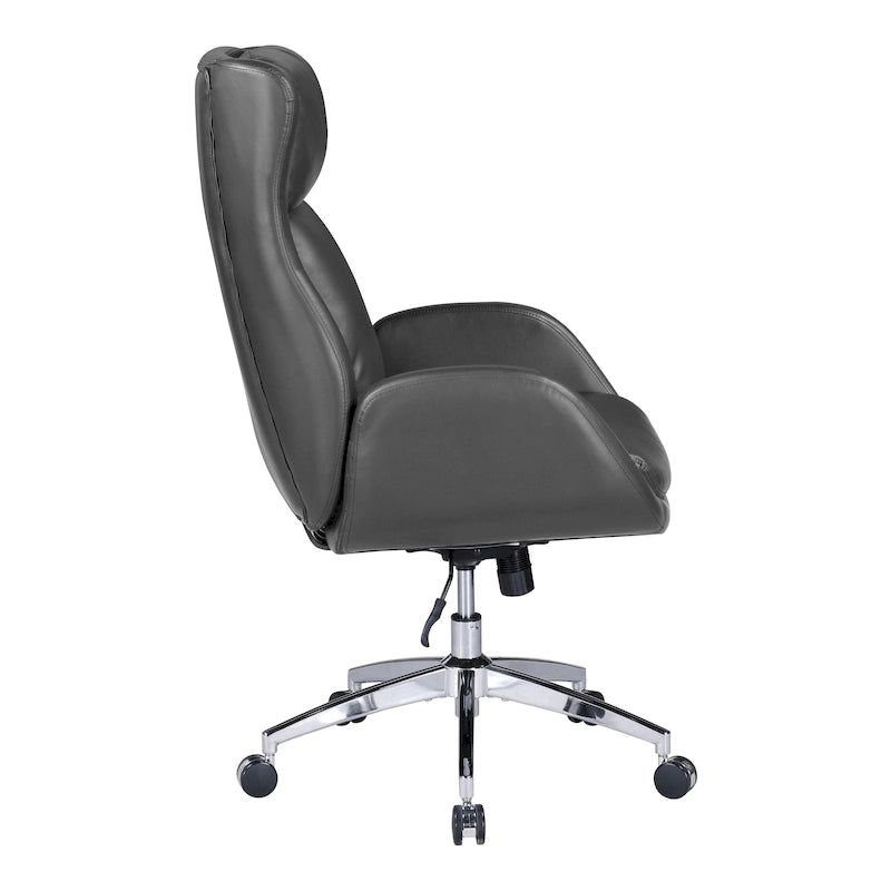 Fauteuil de bureau Blanchard en similicuir