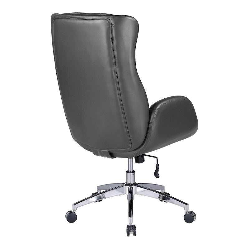 Fauteuil de bureau Blanchard en similicuir