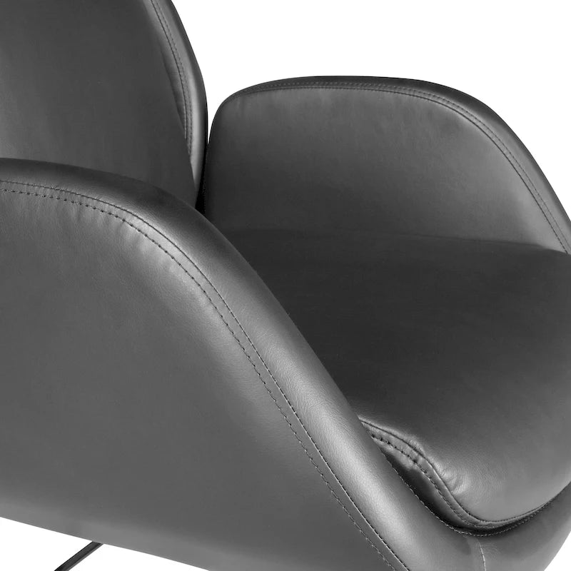 Fauteuil de bureau Blanchard en similicuir