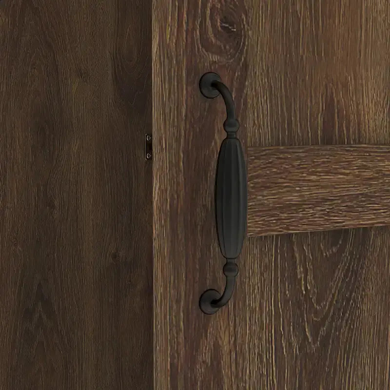 Armoire penderie double porte avec 1 tiroir DH BASIC en noyer vieilli rustique par Denhour