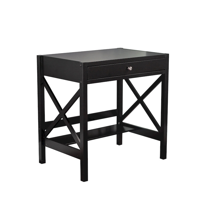 Bureau en bois de ferme Simple Living à cadre en X