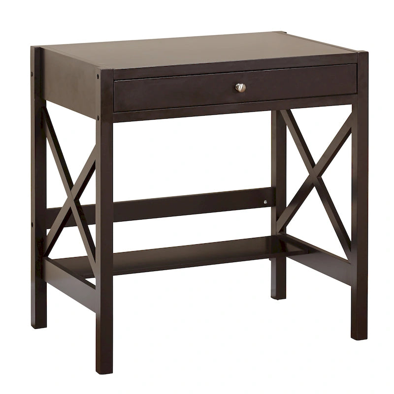 Bureau en bois de ferme Simple Living à cadre en X