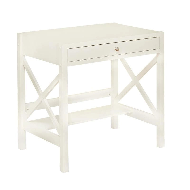 Bureau en bois de ferme Simple Living à cadre en X