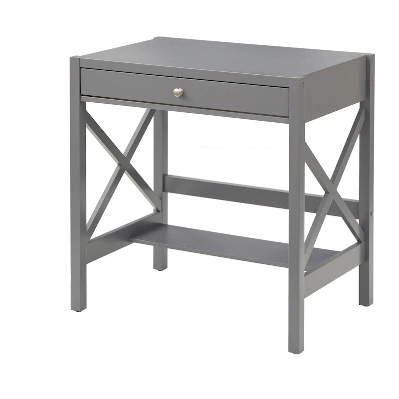 Bureau en bois de ferme Simple Living à cadre en X