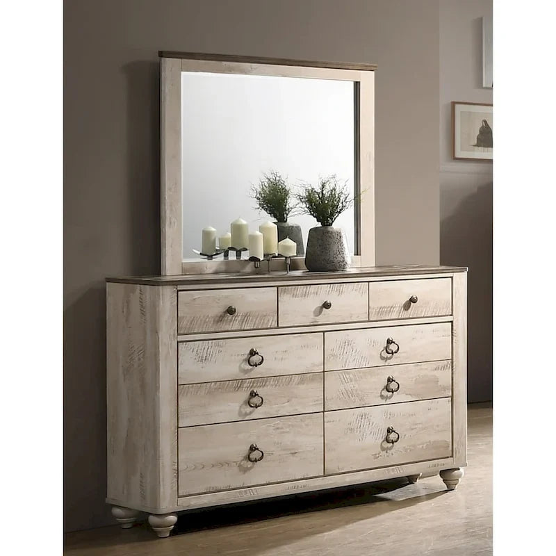 Ensemble de chambre à coucher 6 pièces Queen contemporain Imerland de Roundhill Furniture