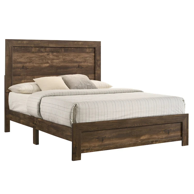 Lit en bois de noyer rustique Greer de Furniture of America
