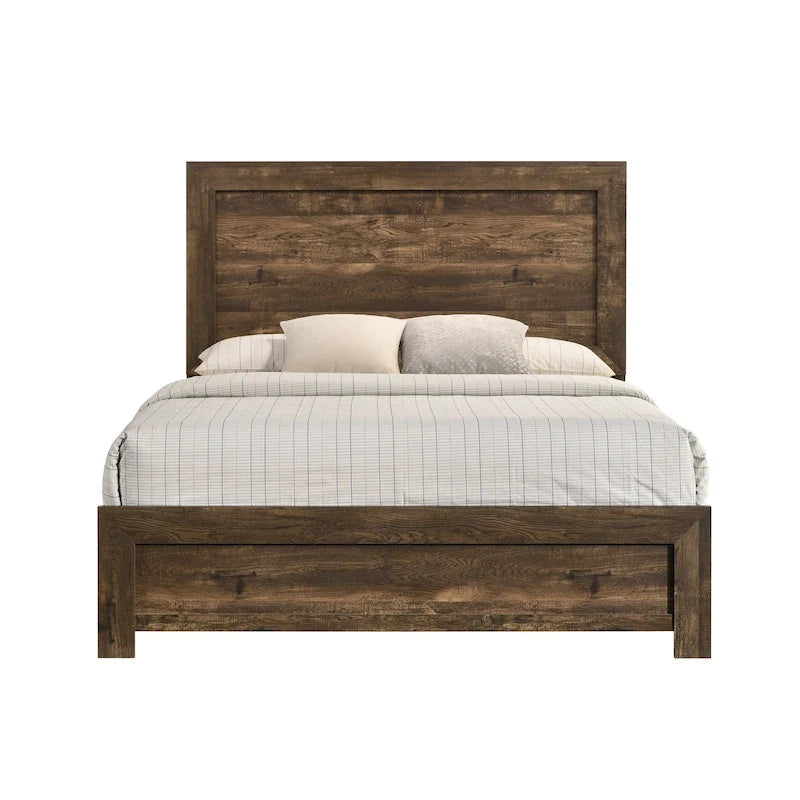Lit en bois de noyer rustique Greer de Furniture of America