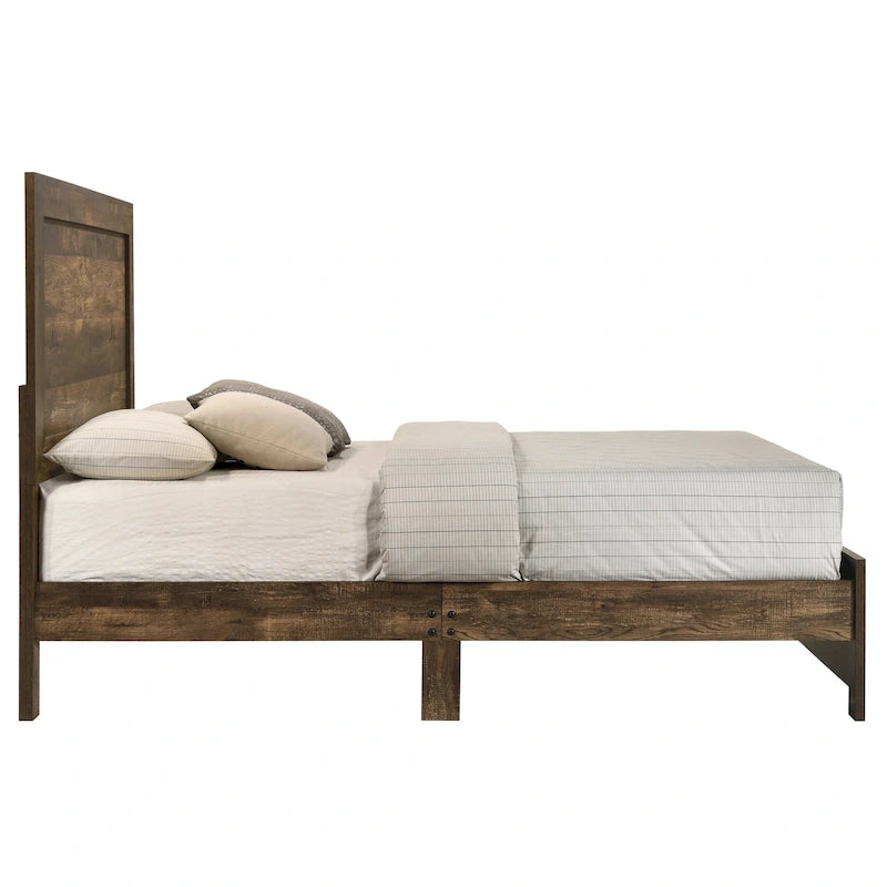 Lit en bois de noyer rustique Greer de Furniture of America