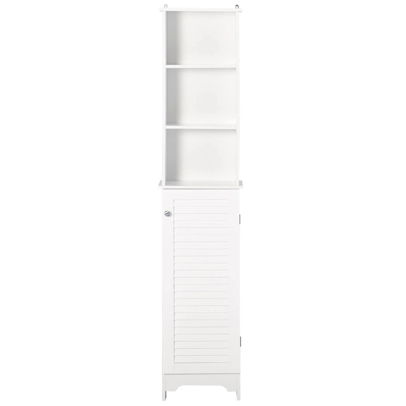 HOMCOM Freestanding Bathroom Storage Cabinet Organizer Tower