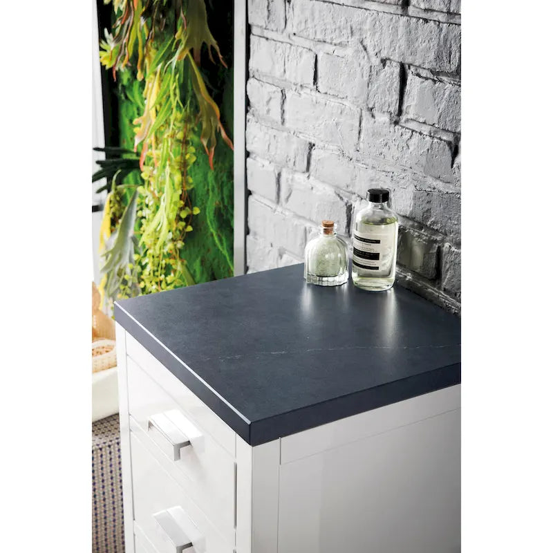 James Martin Vanities Addison 15  Base Cabinet w/ Drawers, Glossy White