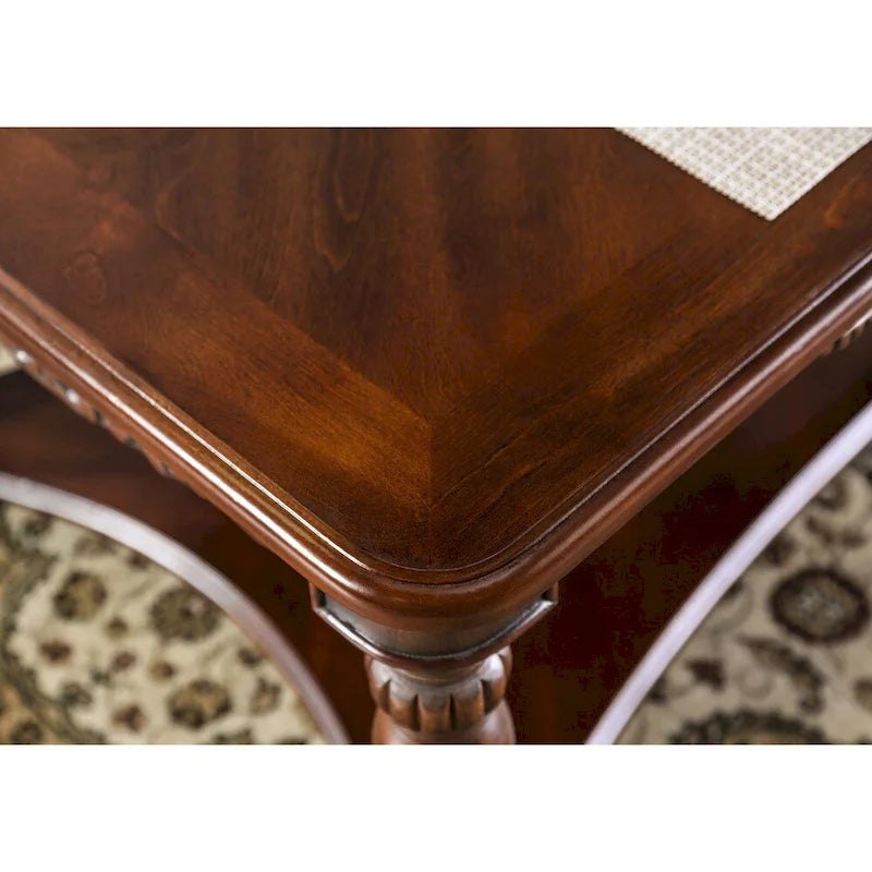 Ensemble de 3 tables d'appoint Rity Traditionnel Cerise 48 pouces en bois par Furniture of America