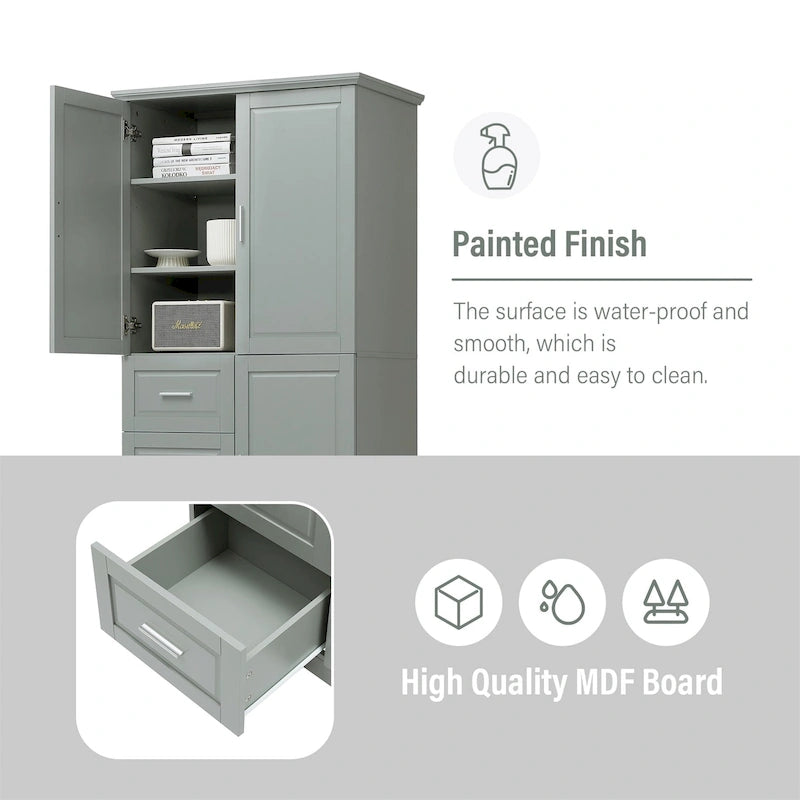 Merax Tall and Wide Storage Cabinet with Doors