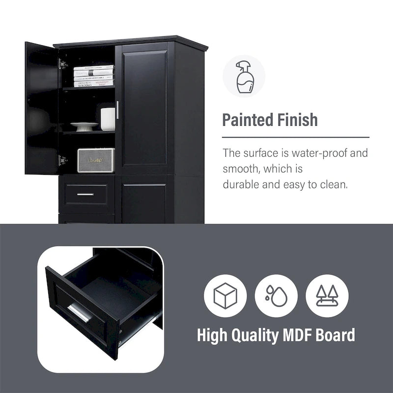 Merax Tall and Wide Storage Cabinet with Doors