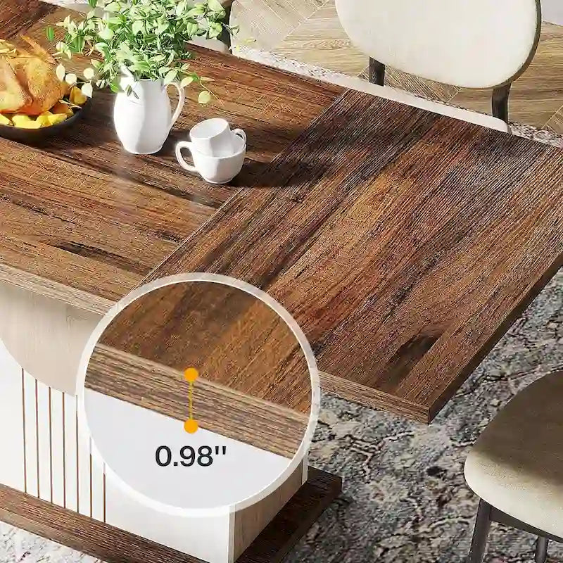 Table à manger en bois rustique