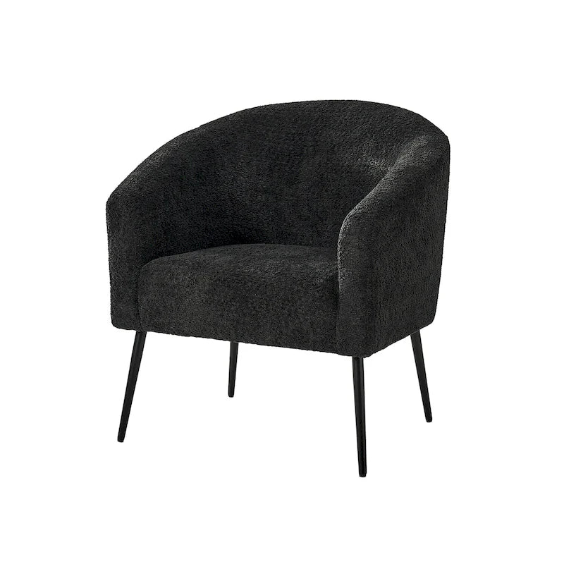 Fauteuil Hal Modern Boucle avec pieds en métal par HULALA HOME