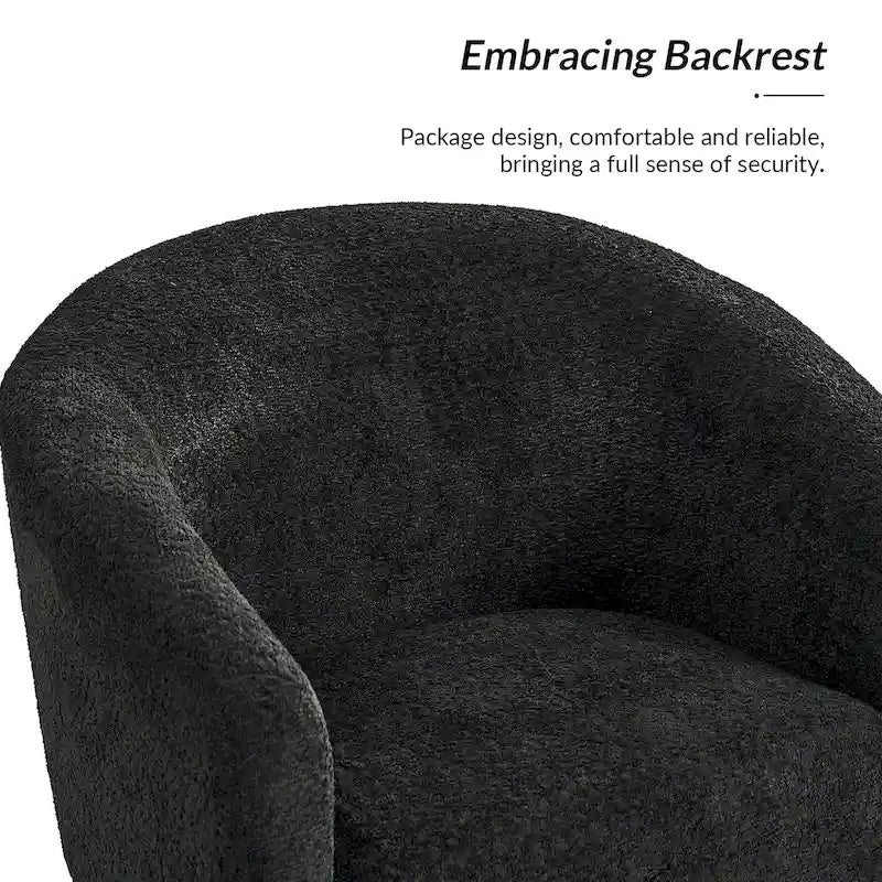 Fauteuil Hal Modern Boucle avec pieds en métal par HULALA HOME