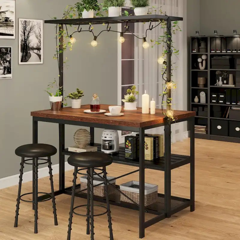 Îlot de cuisine 42 po, support de micro-ondes, étagère de four avec rangement - 42 P x 28 L x 72 H