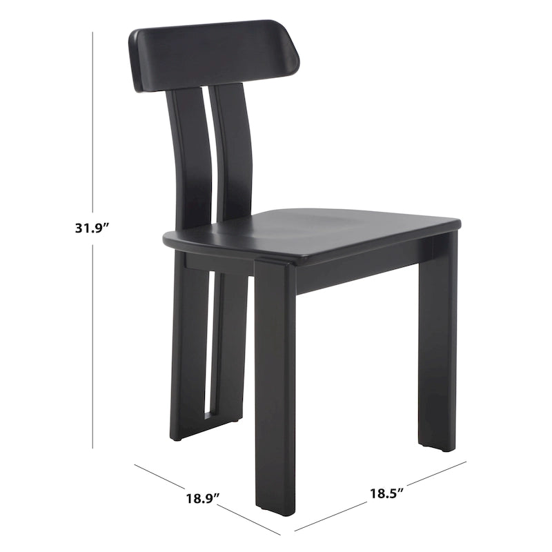 SAFAVIEH Twila, chaise de salle à manger en bois - 19 L x 19 P x 32 H - 19Lx19Px32H