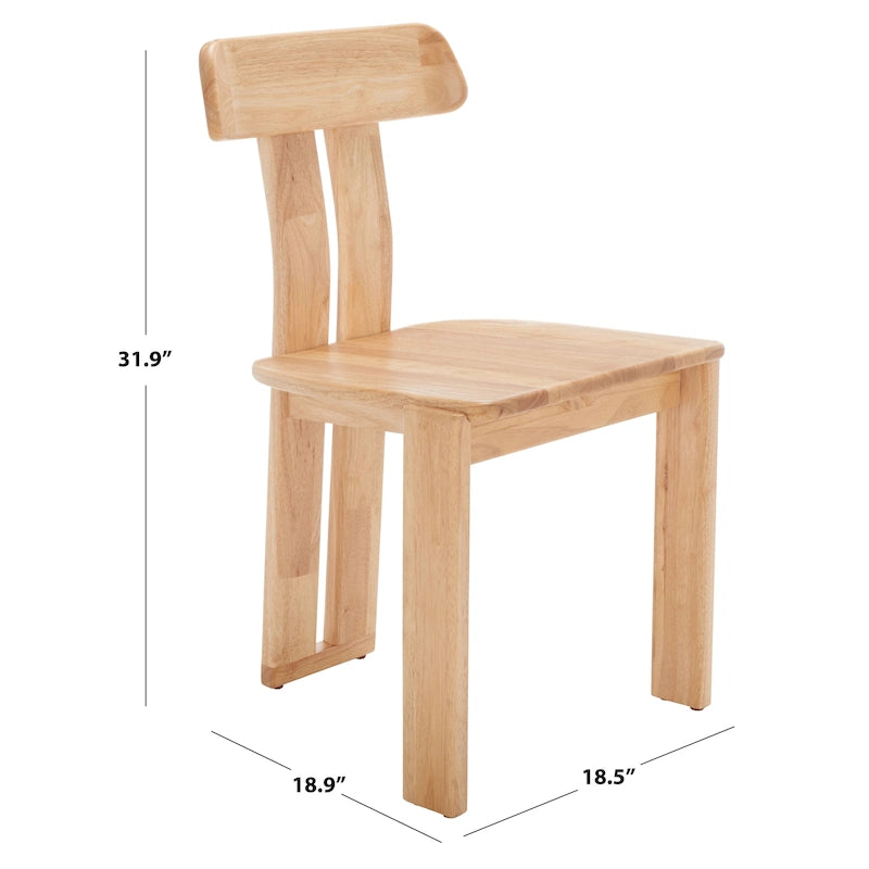 SAFAVIEH Twila, chaise de salle à manger en bois - 19 L x 19 P x 32 H - 19Lx19Px32H