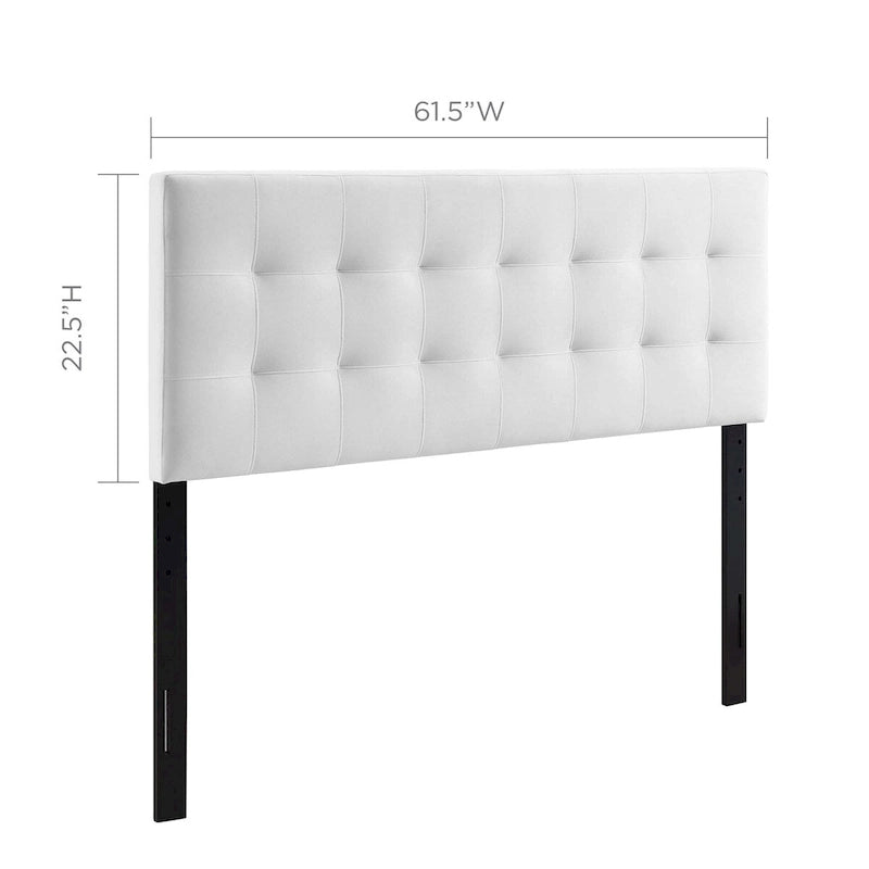 Tête de lit capitonnée en velours Carson Carrington Labbgard Grand lit (Queen-size) couleur biscuit