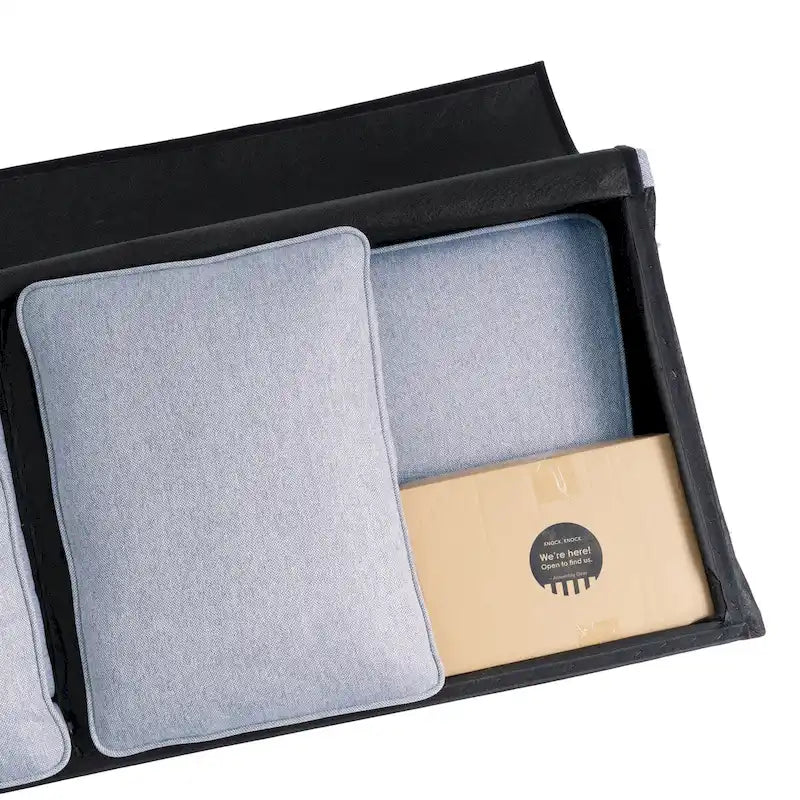 Canapé en lin moderne HANA avec pochettes latérales par Crown Comfort