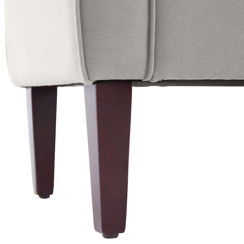 Banc de rangement capitonné avec accoudoirs, banc d'entrée avec couvercle à charnière touffeté de 128 cm