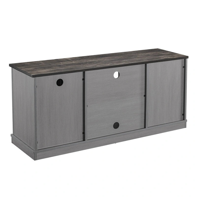 Meuble TV en bois brut imitation 54 po pour téléviseurs de 60 po - 54 po de largeur