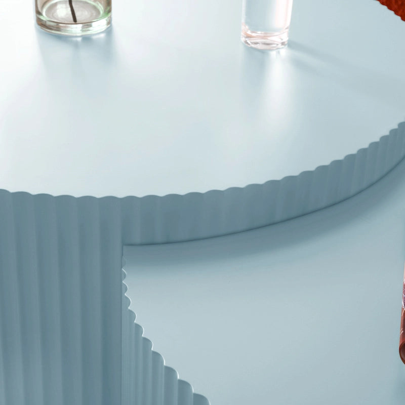 Tables basses gigognes rondes modernes et glamour pour salon (ensemble de 2) Non assemblées